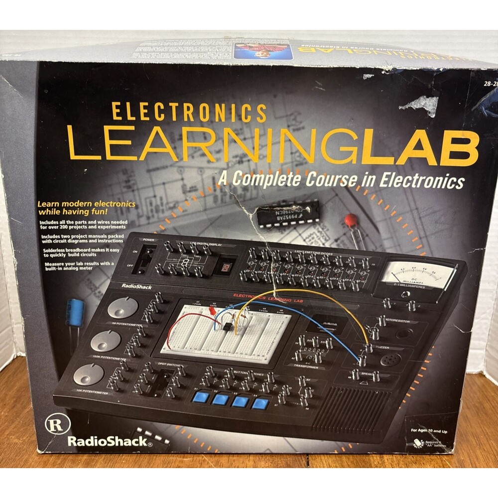 RadioShack Electronics Learning Lab Kit + Workbooks I & II Tested